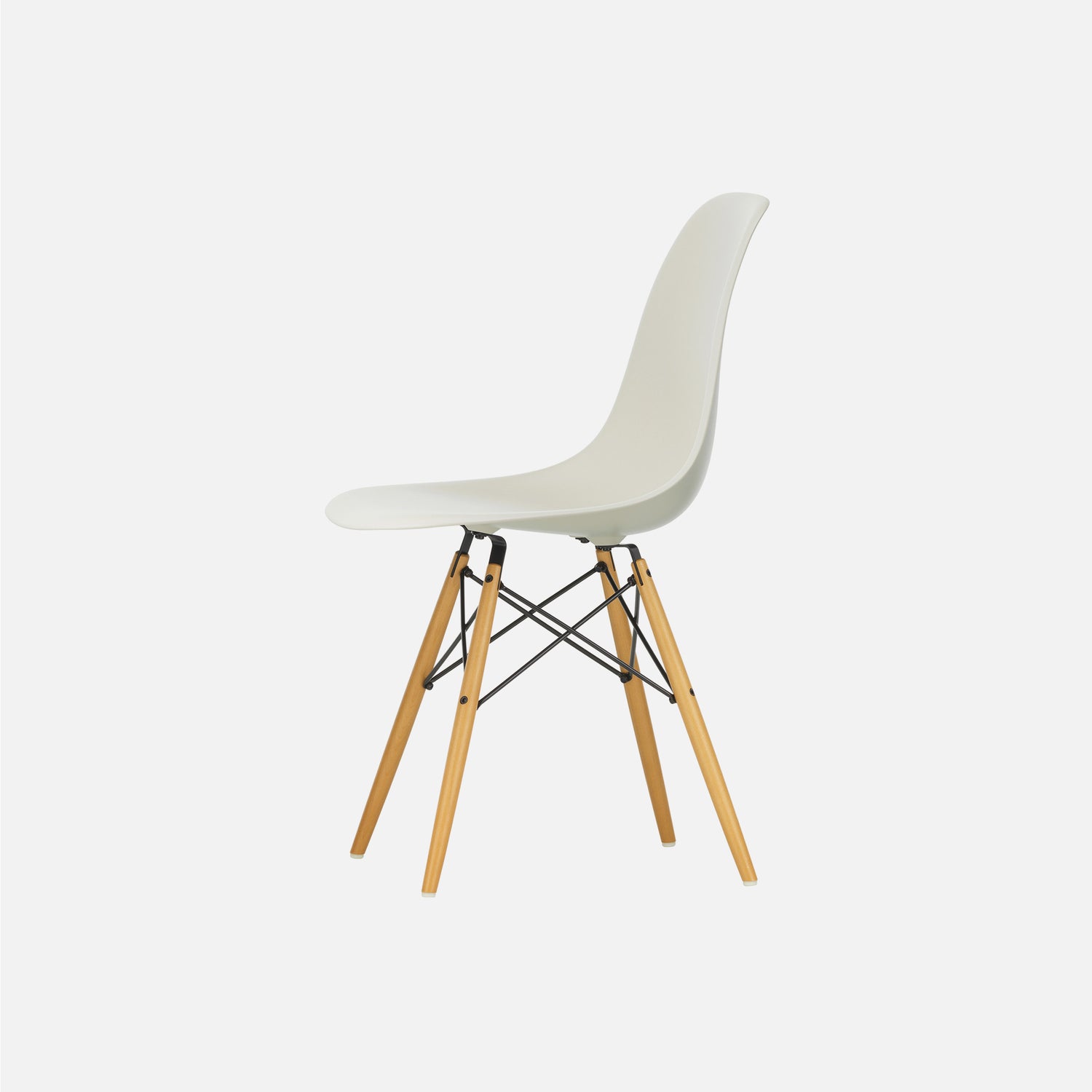 Eames Plastic Side Chair DSW Acero