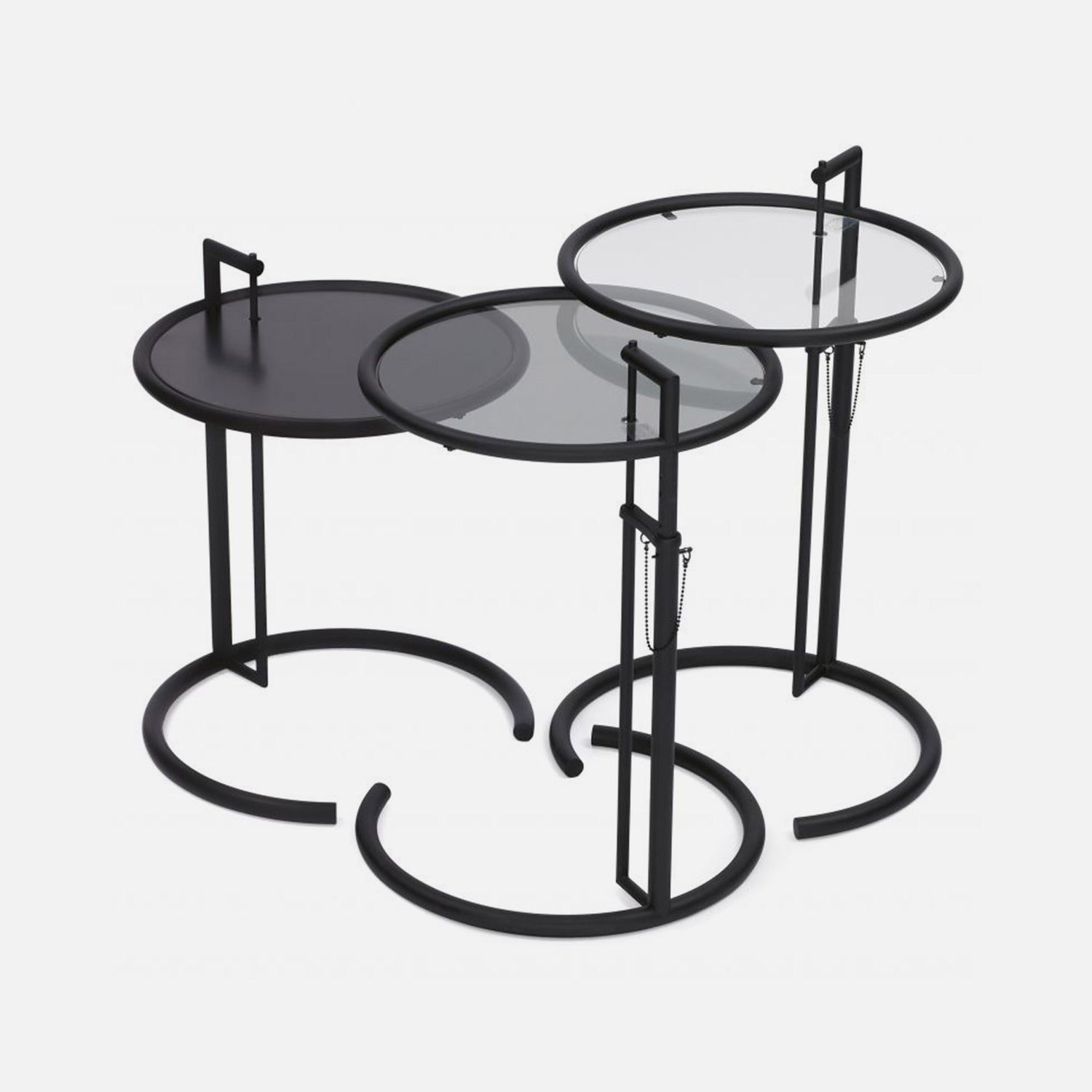 product-color-Adjustable Table E 1027 Nero