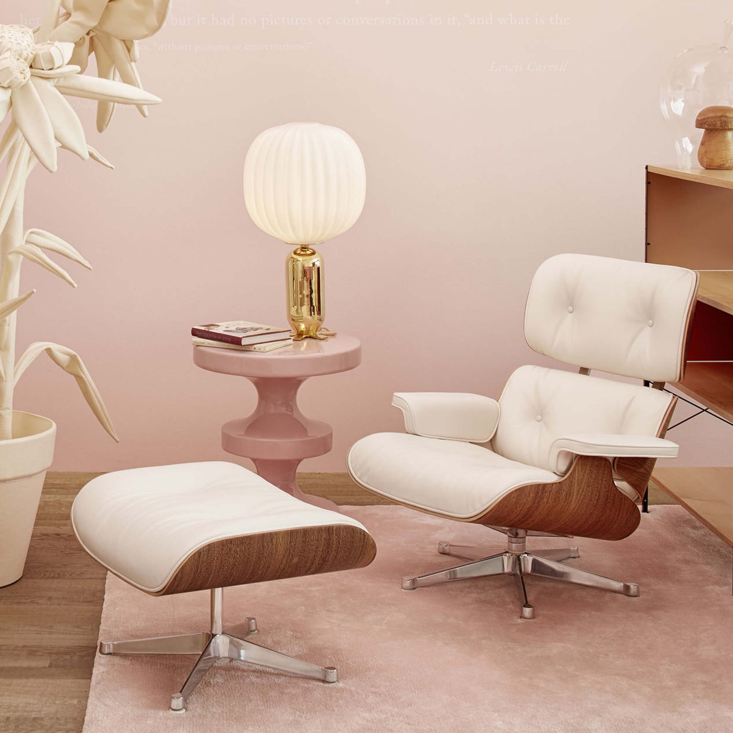 product-color-Lounge Chair & Ottoman Bianca