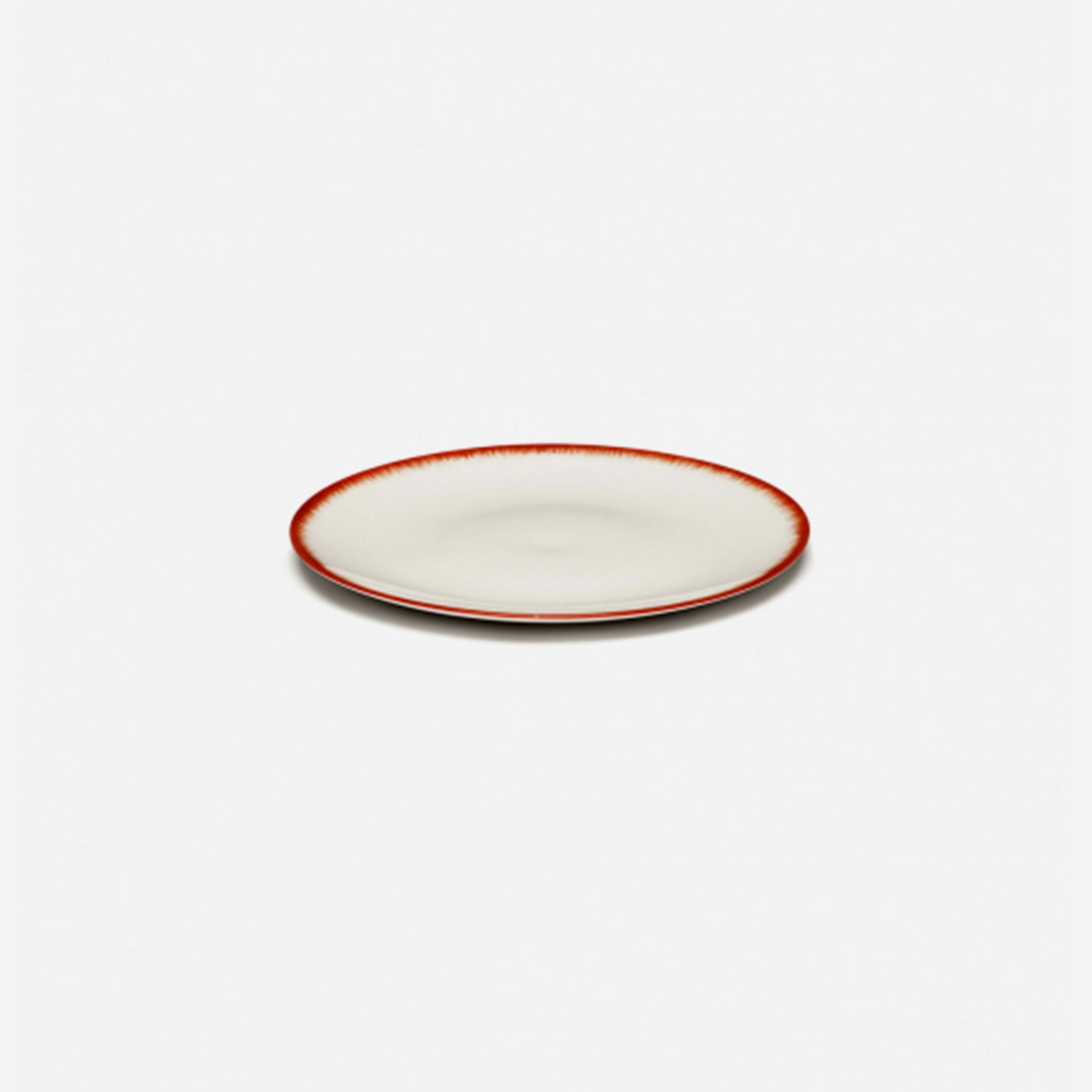 Plates Dé Off White/Red Var 2 D 14 cm - Set of 6