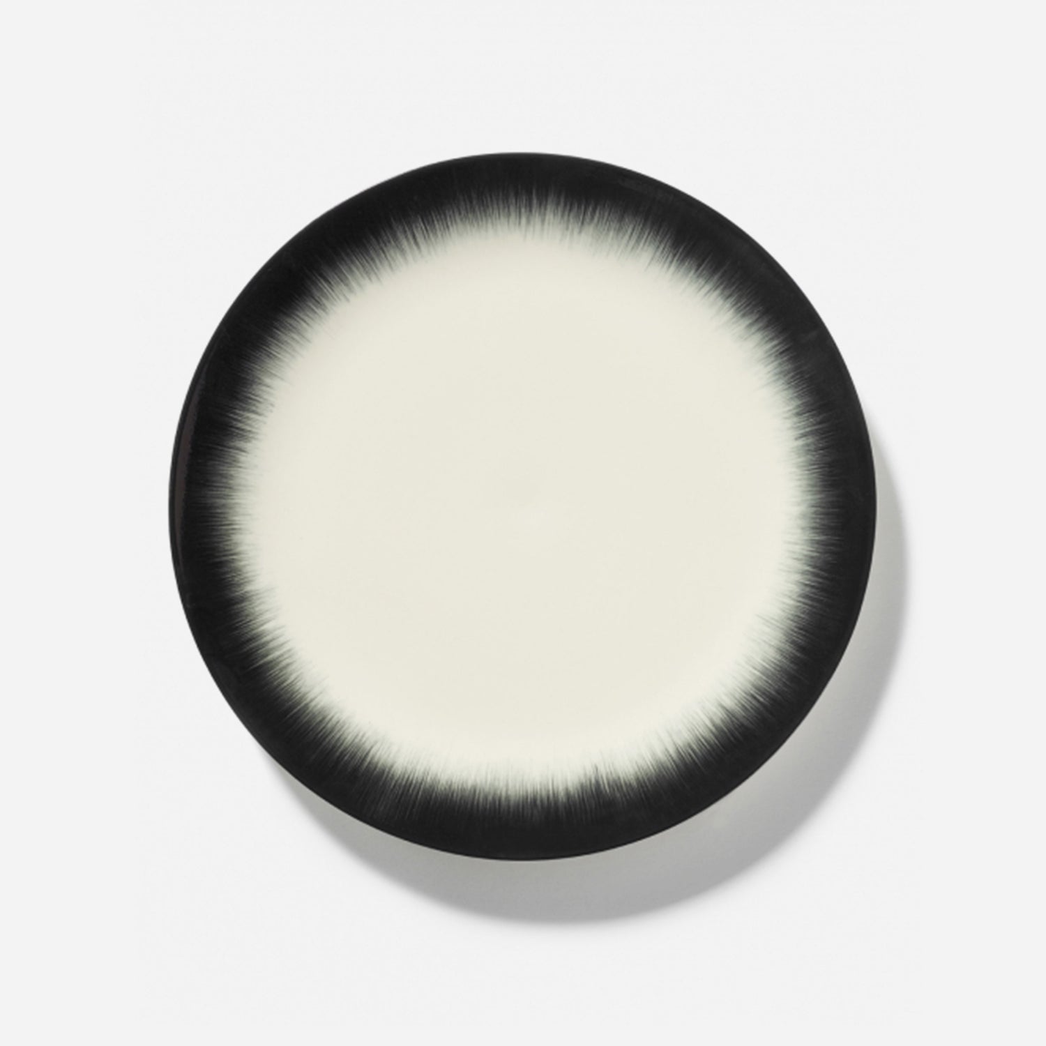 product-color-Plates Dé Off White/Black Var 4 D 28 cm - Set of 6
