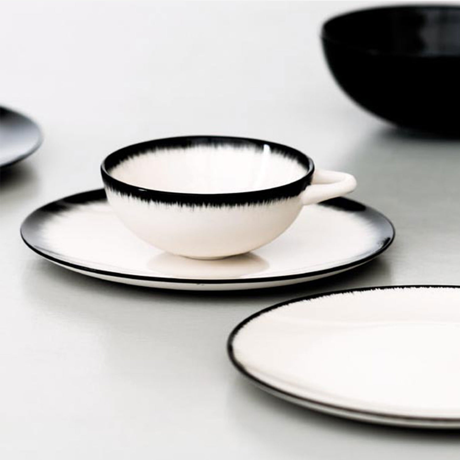 product-color-Espresso Cup Dé Off White/Black Var A - Set of 6