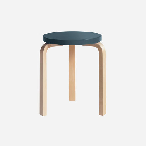 Seduta Blu/Gambe Betulla, Blue Seat/Birch Legs