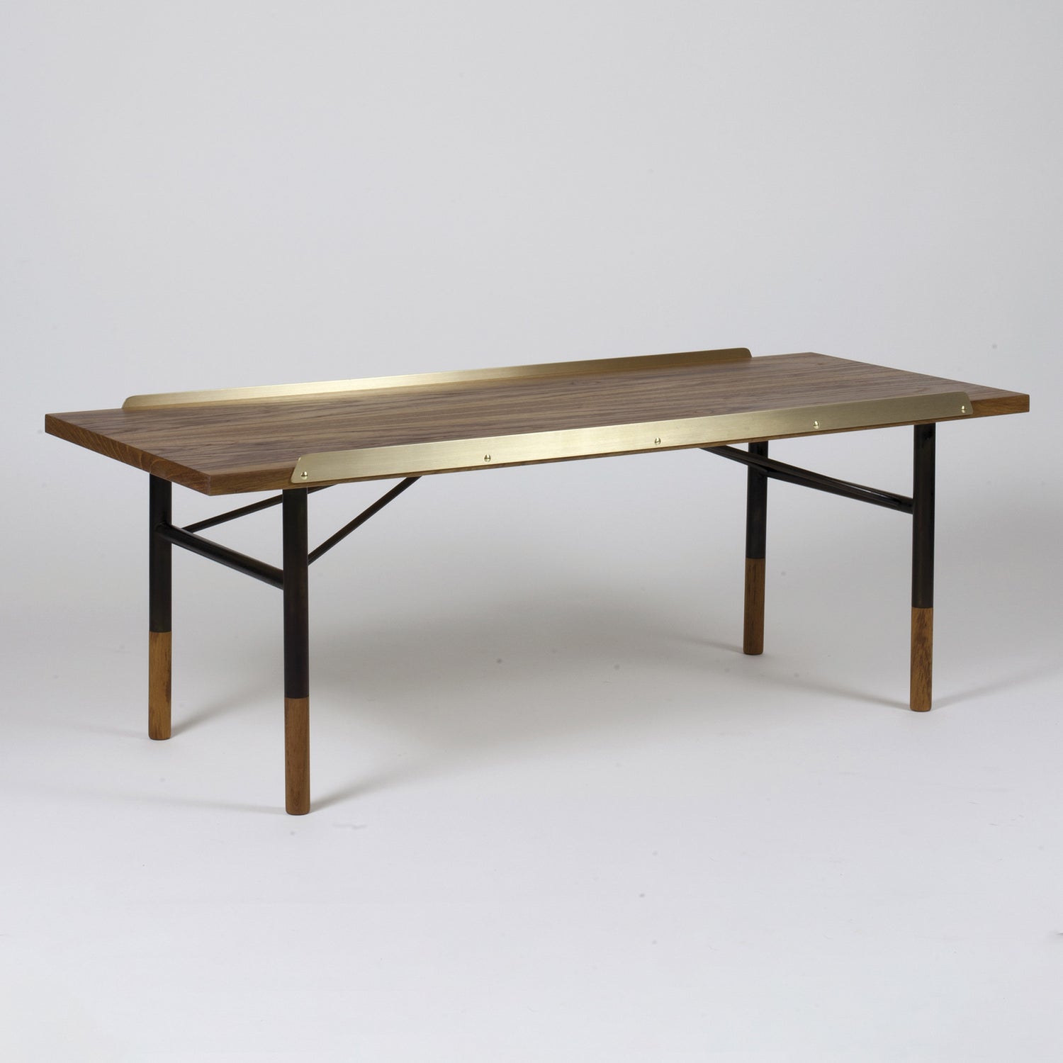 product-color-Table Bench w/ Brass Edges