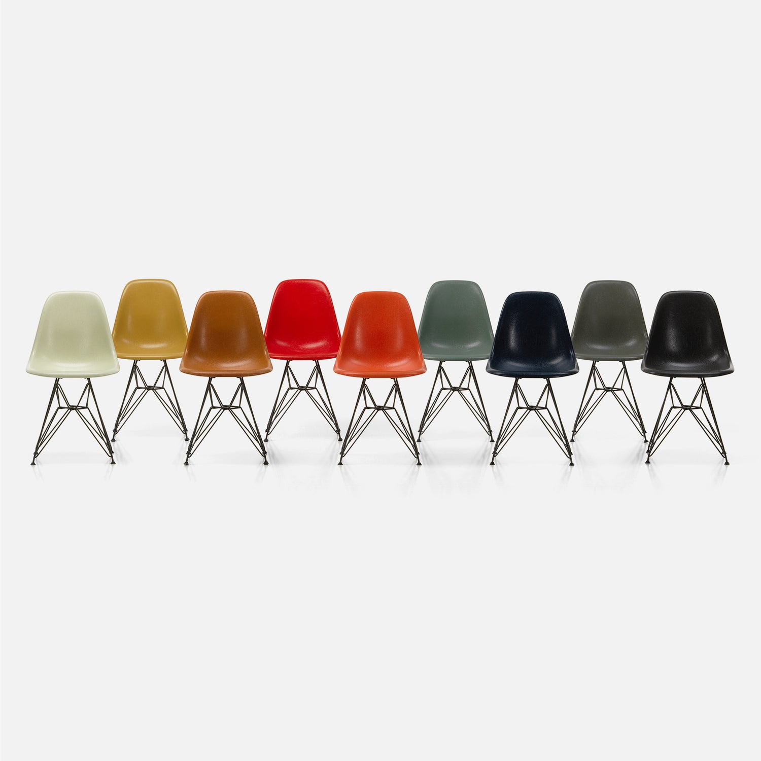 product-color-Eames Fiberglass Side Chair DSR Basic Dark