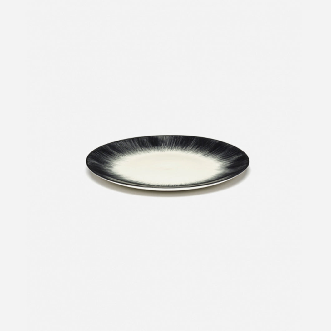 Plates Dé Off White/Black Var 4 D 14 cm - Set of 6