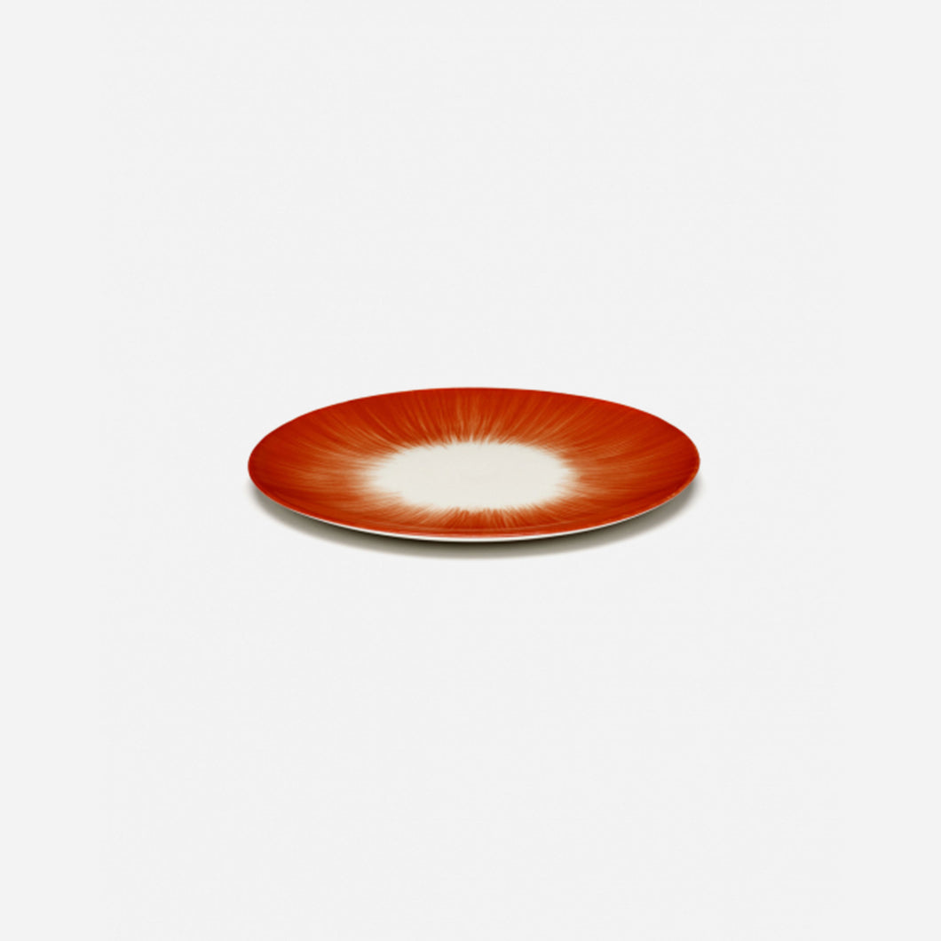 Plates Dé Off White/Red Var 5 D 14 cm - Set of 6