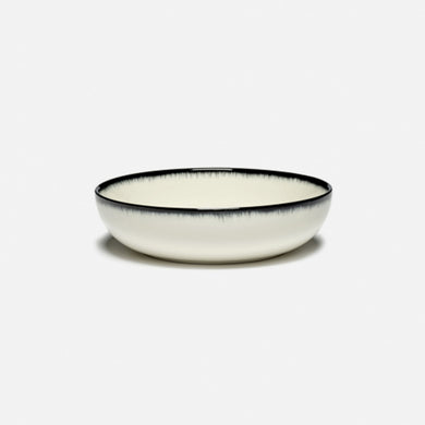 High Plates Dé Off White/Black Var A D 18.5 cm - Set of 6