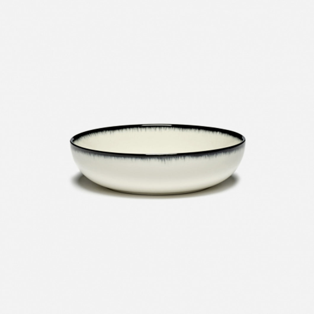 High Plates Dé Off White/Black Var A D 18.5 cm - Set of 6