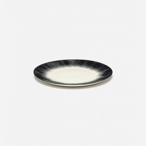 Plates Dé Off White/Black Var 4 D 17.5 cm - Set of 6