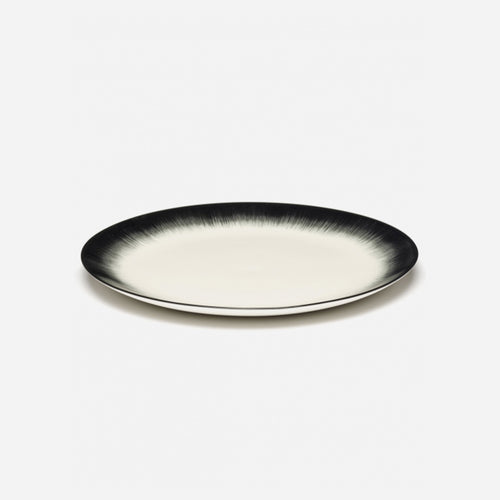 Plates Dé Off White/Black Var 4 D 28 cm - Set of 6