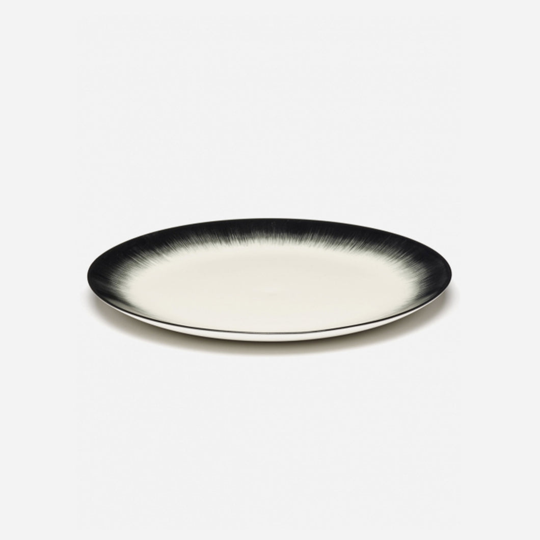 Plates Dé Off White/Black Var 4 D 28 cm - Set of 6
